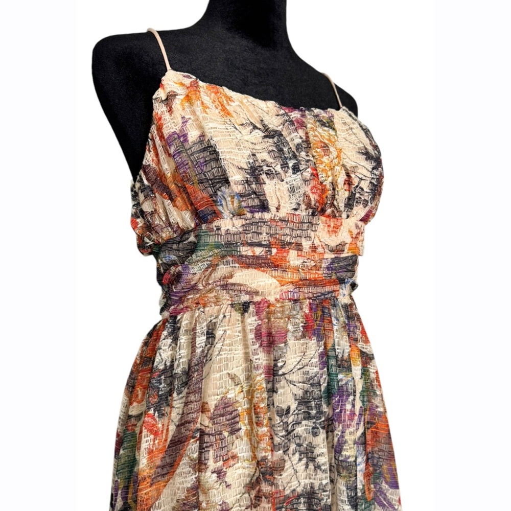 Sold! Maeve for Anthropologie Mackenzie Boho Floral Midi Dress - Picture 4 of 11